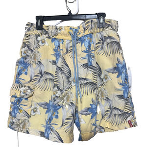 Tommy Bahama Relax Swim trunks Board Shorts Size L hawaiian nylon mesh lined